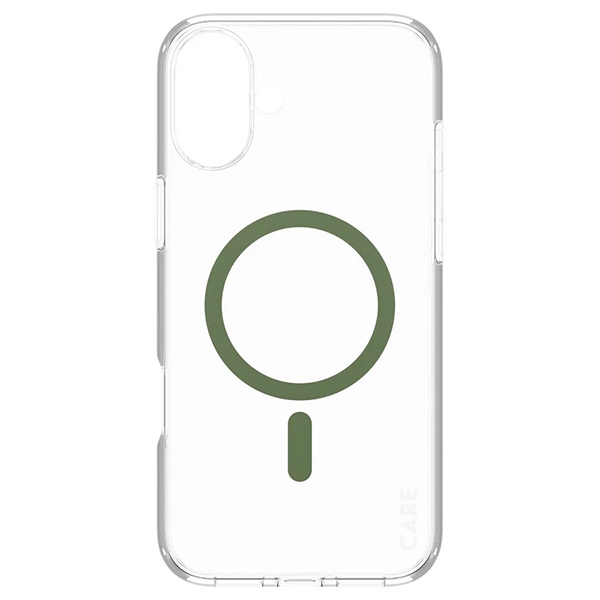 PanzerGlass iPhone 16 Plus vāciņš CARE Flagship MagSafe, zaļš