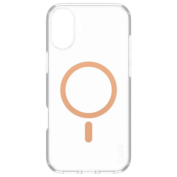 PanzerGlass iPhone 16 Plus vāciņš CARE Flagship MagSafe, persiku