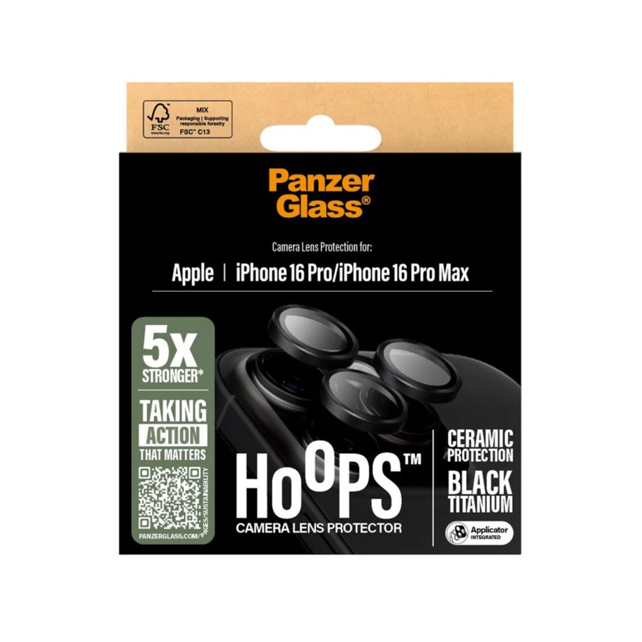 PanzerGlass Hoops Ceramic Lens Protector for iPhone 16 Pro / 16 Pro Max