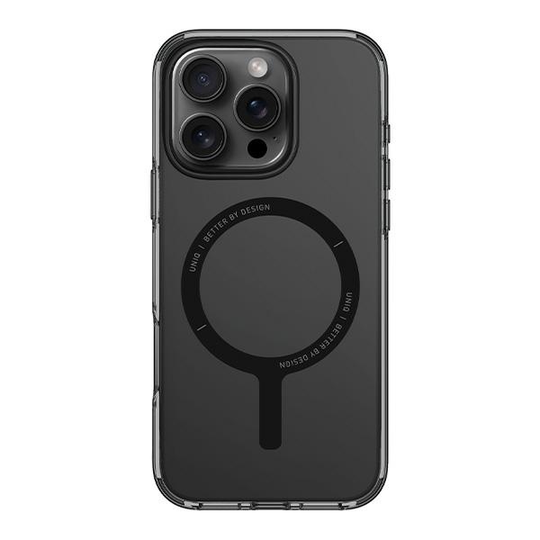 Чехол Uniq Clario для iPhone 16 Pro 6,3" Magclick Charging дым/дым