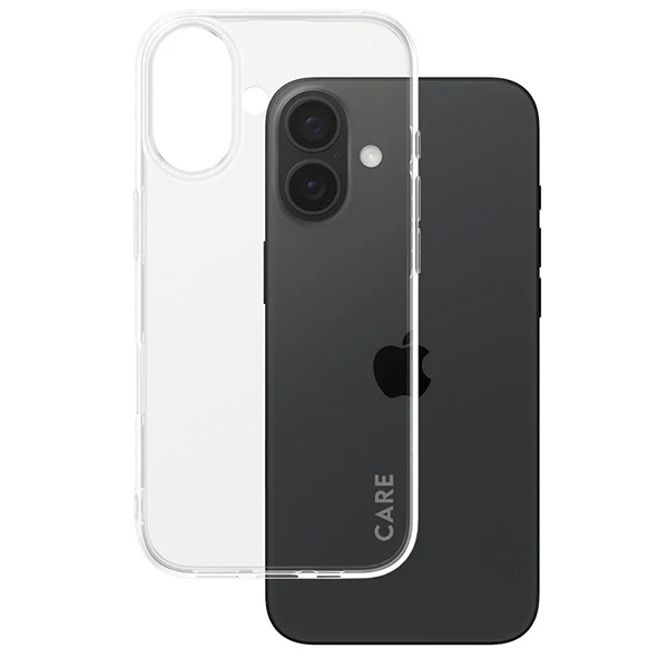 CARE by PanzerGlass iPhone 16 Case X-Ray Soft Basic, Transparent