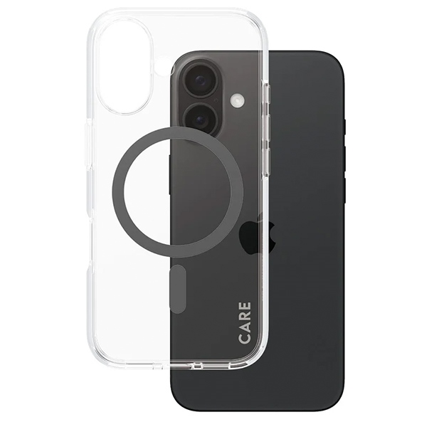 PanzerGlass iPhone 16 Case CARE Flagship Case MagSafe, Black