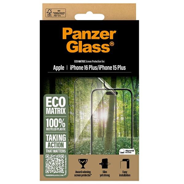 PanzerGlass MATRIX Screen Protector iPhone 16 Plus 6.7" Ultra-Wide Fit 2871