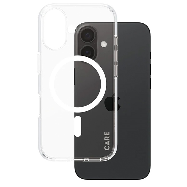 PanzerGlass iPhone 16 vāciņš CARE Flagship Case, balts (MagSafe)