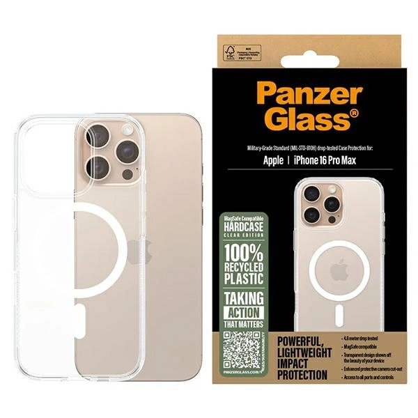 PanzerGlass HardCase iPhone 16 Pro Max 6,9", balts MagSafe 1294 | 6.9" white