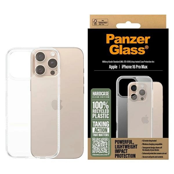 PanzerGlass HardCase iPhone 16 Pro Max 6,9" caurspīdīgs/caurspīdīgs 1290 | 6.9" Clear/Transparent