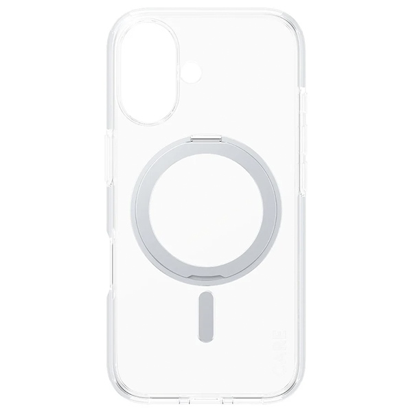 PanzerGlass iPhone 16 vāciņš CARE Feature Kickstand MagSafe, sudraba