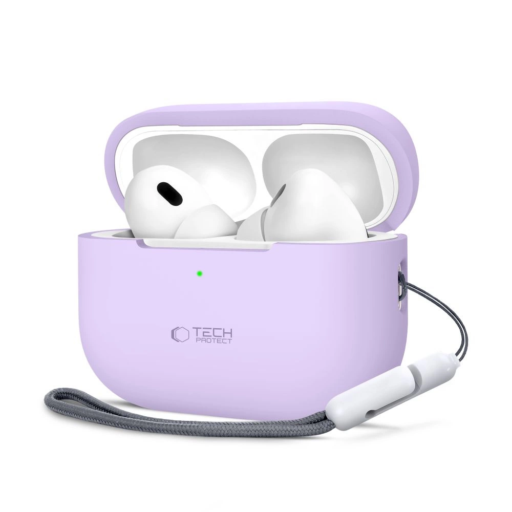 Силиконовый чехол Tech-Protect для Apple AirPods Pro 1 / 2 - фиолетовый
