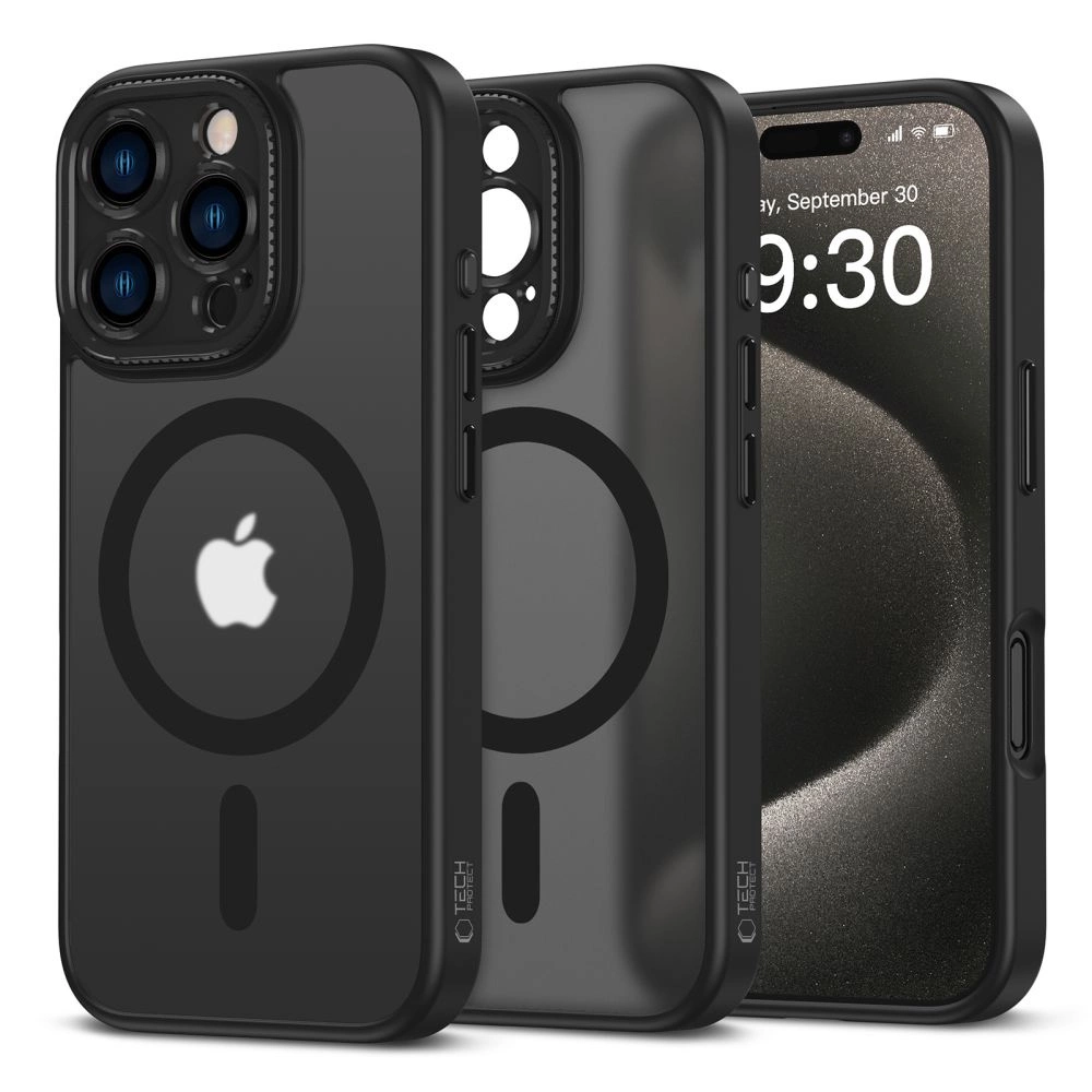 Tech-Protect iPhone 16 Pro Case MagCam MagSafe, Semi-Transparent