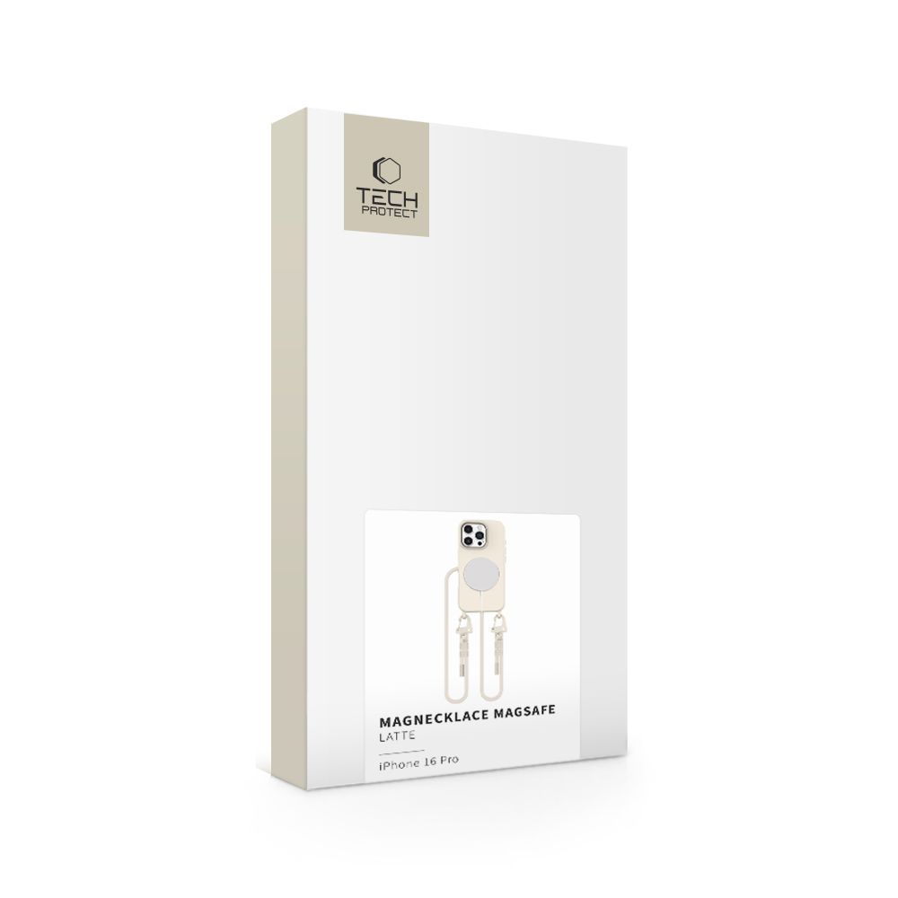 Tech-Protect iPhone 16 Pro Case MagNecklace MagSafe, Beige