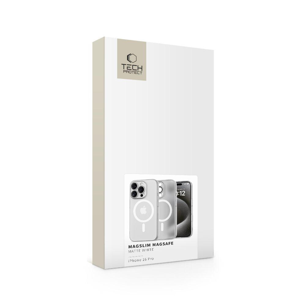 Чехол Tech-Protect для iPhone 16 Pro MagSlim MagSafe, белый