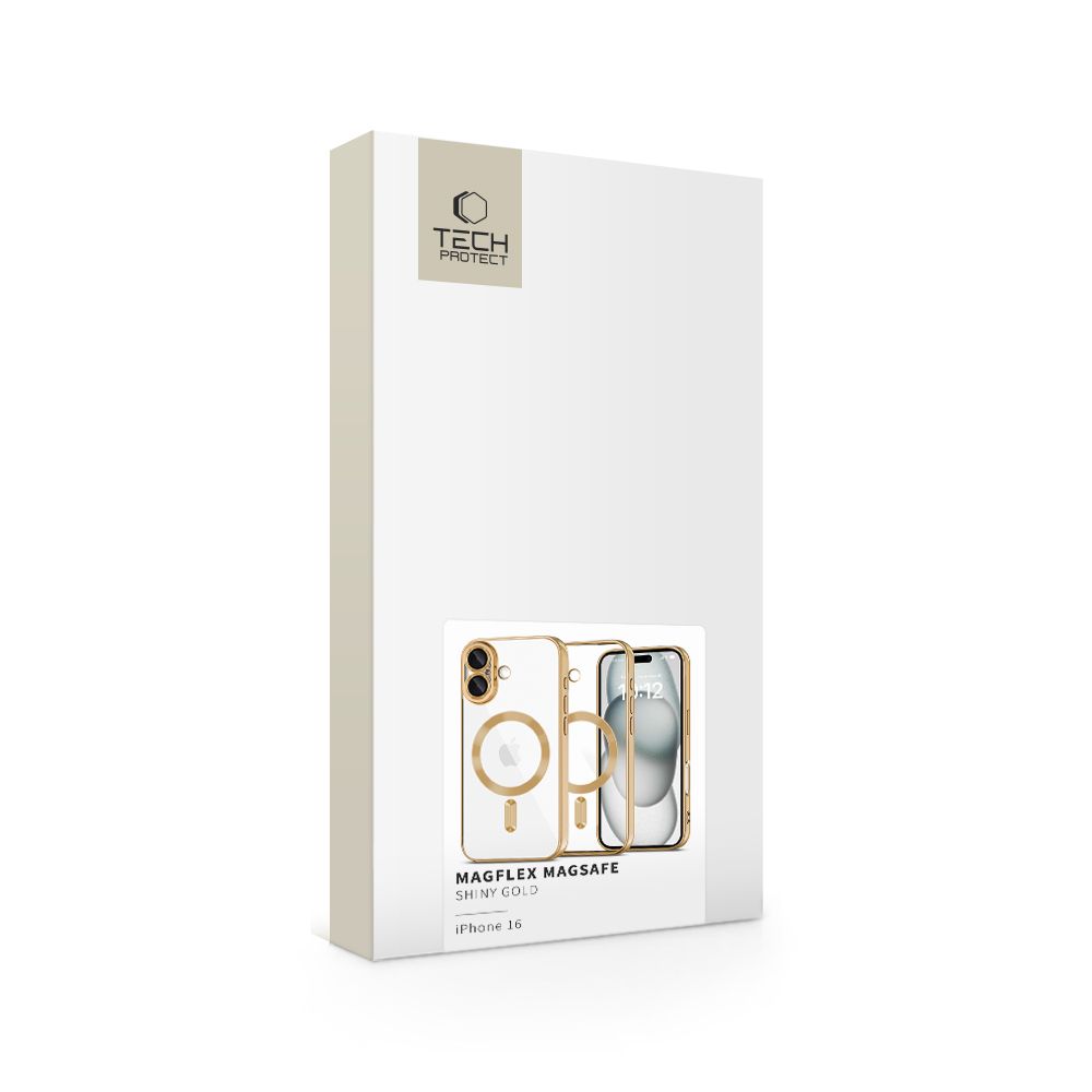 Apple iPhone 16 6.1\'\' Tech-Protect MagFlex MagSafe Case Cover, Gold