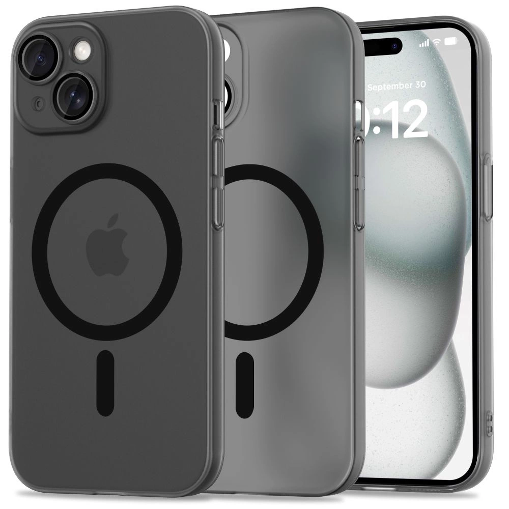 Apple iPhone 15 6.1'' Tech-Protect MagSlim MagSafe Case Cover, Black | Telefona Vāciņš Maciņš Apvalks Bamperis