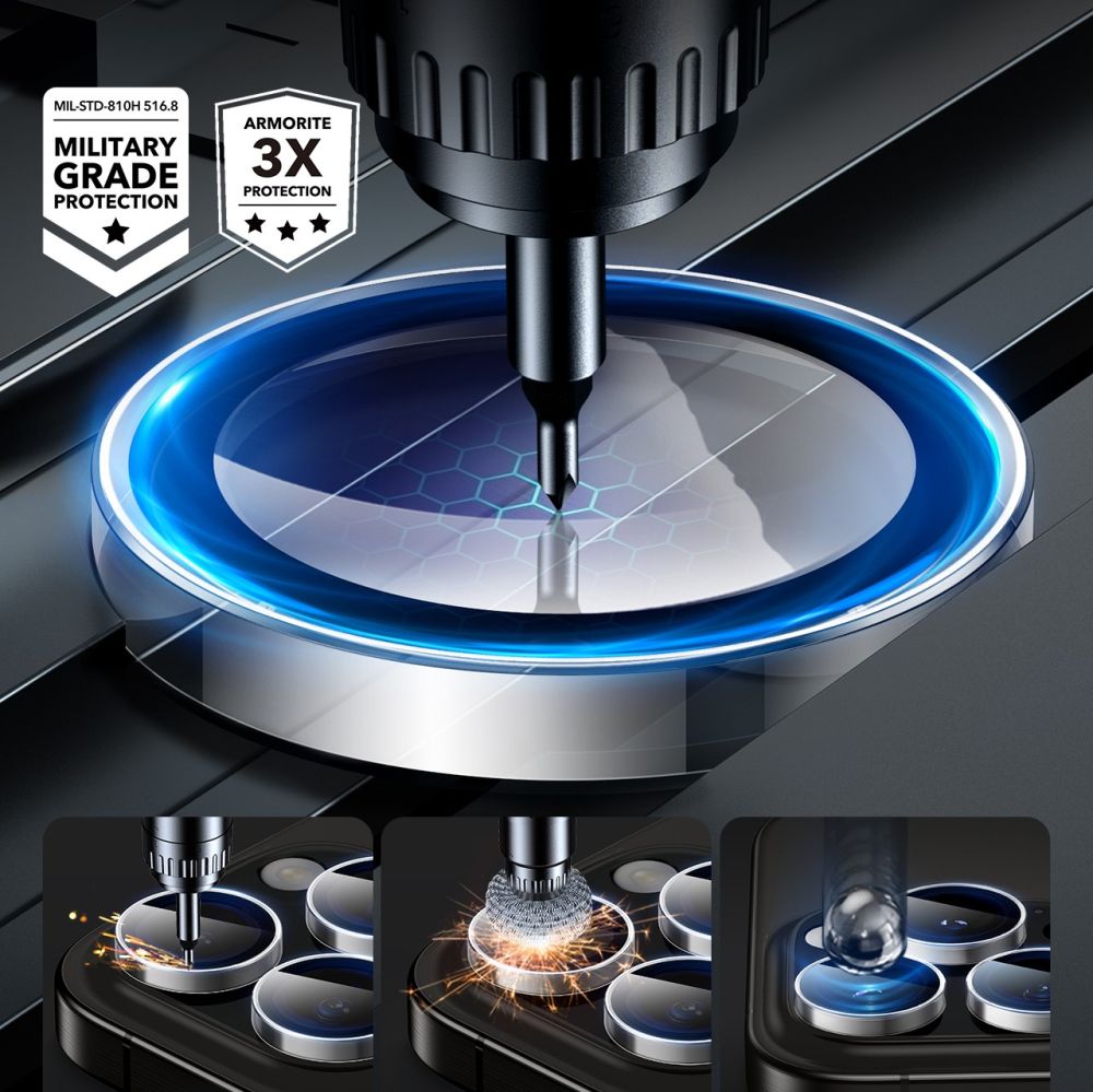ESR Armorite rūdītais stikls iPhone 16 Pro / Max kamerai | Tempered Glass for Camera