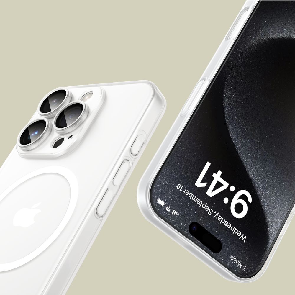 Tech-Protect MagSlim MagSafe vāciņš iPhone 16 Pro Max, balts