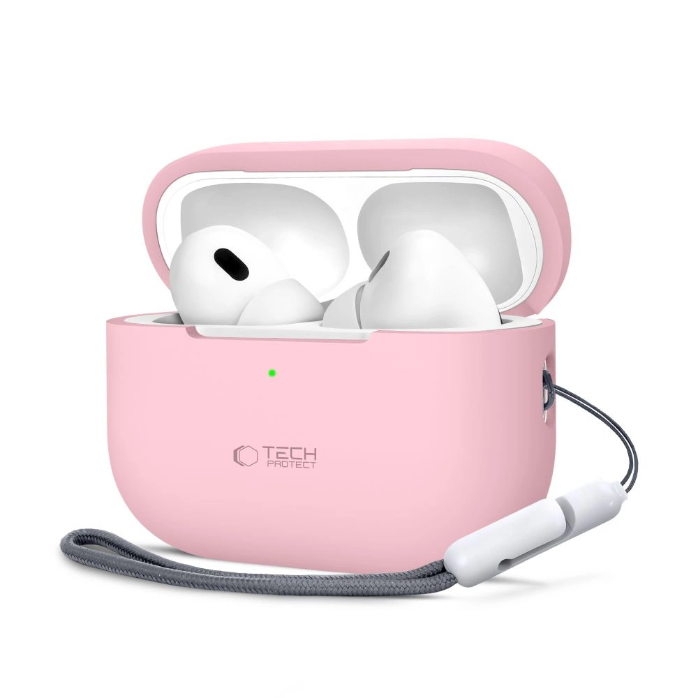 Tech-Protect Apple AirPods Pro 1 / 2 силиконовый чехол, розовый