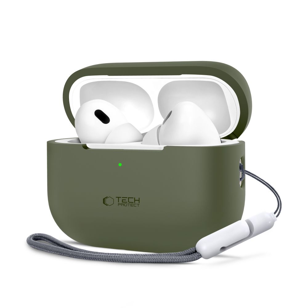 Tech-Protect Silicone Case for Apple AirPods Pro 1 / 2, Green