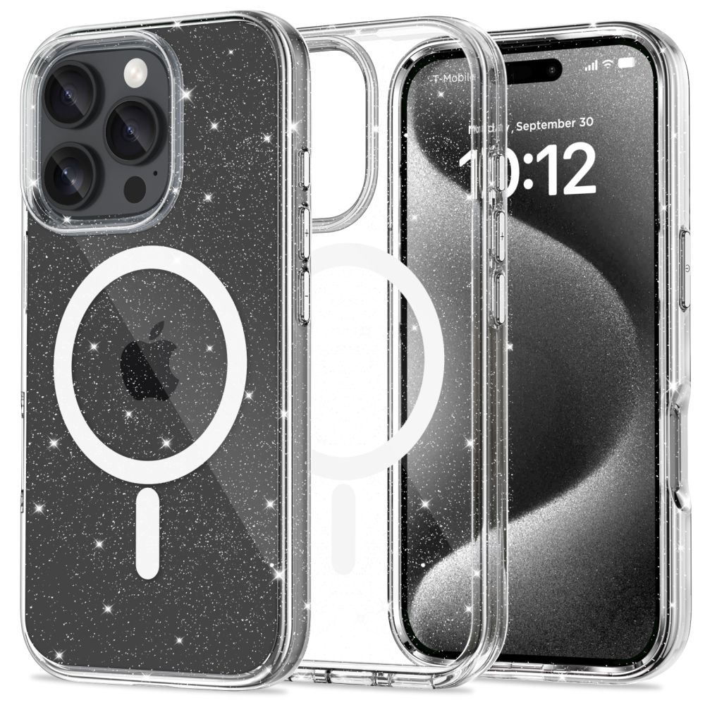 Tech-Protect iPhone 16 Pro Max vāciņš FlexAir Hybrid MagSafe, caurspīdīgs