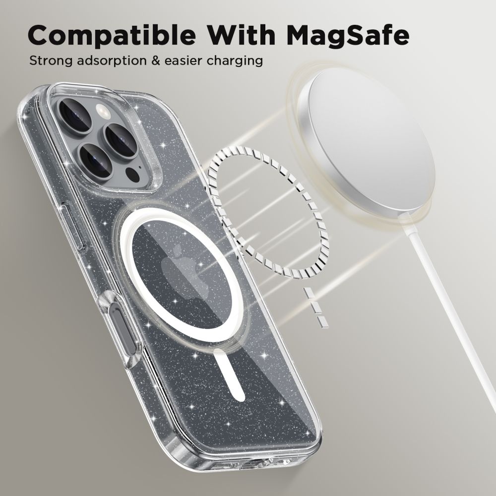 Tech-Protect iPhone 16 Pro Max vāciņš FlexAir Hybrid MagSafe, caurspīdīgs