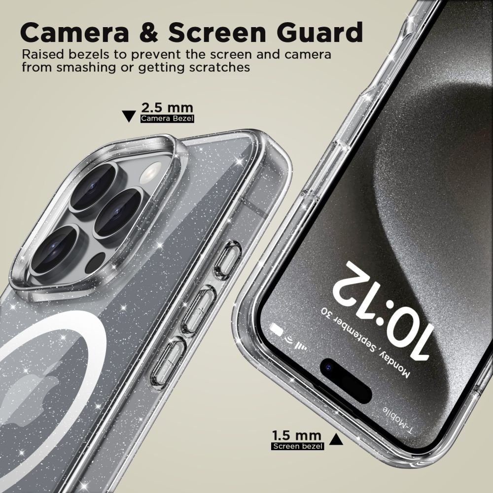 Tech-Protect iPhone 16 Pro Max vāciņš FlexAir Hybrid MagSafe, caurspīdīgs