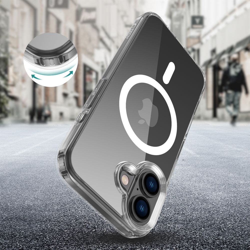 Чехол Tech-Protect для iPhone 16 FlexAir Hybrid MagSafe, прозрачный