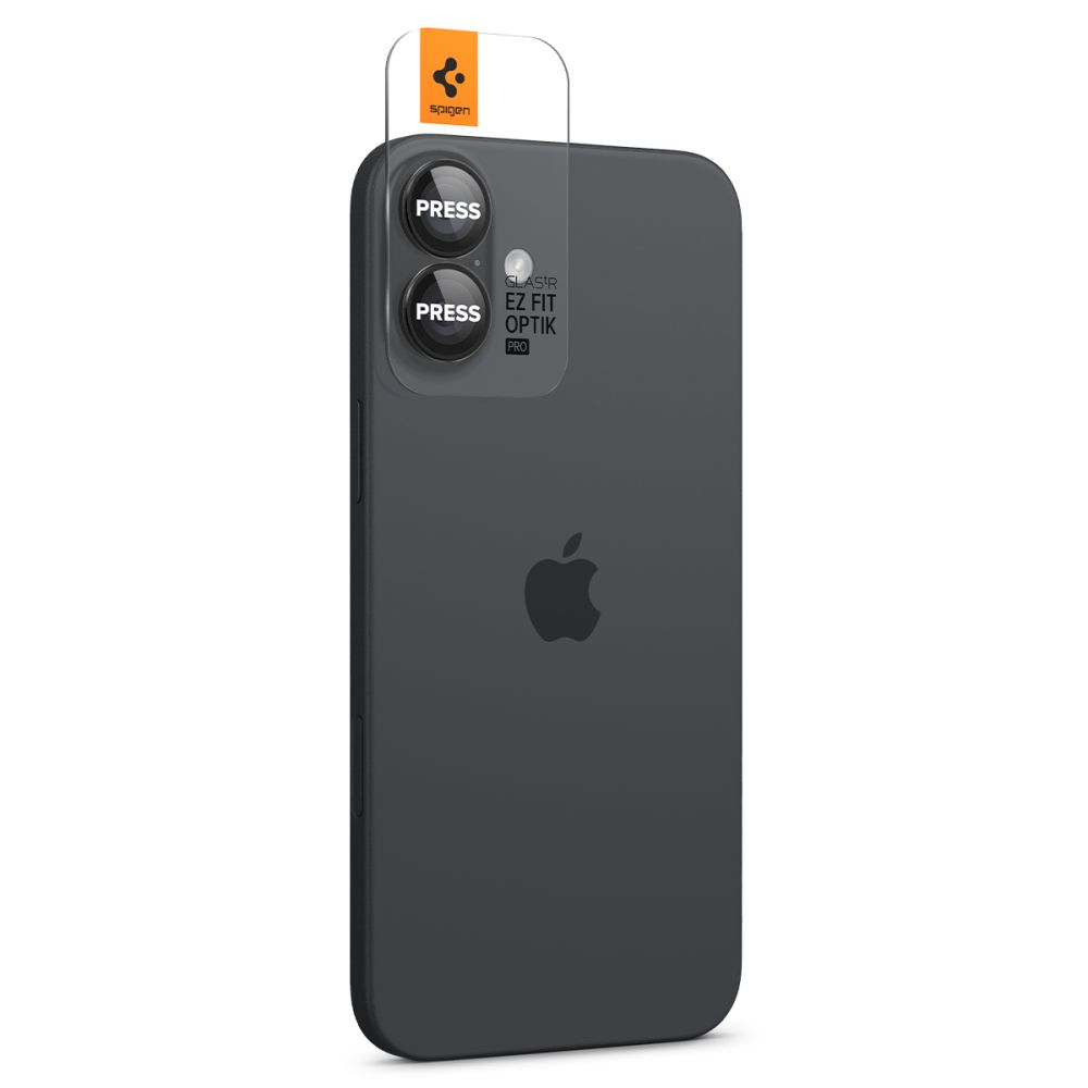 Закаленное стекло для Spigen Glass tR EZ Fit Optik Pro камеры iPhone 16 Plus (2 шт.) -...