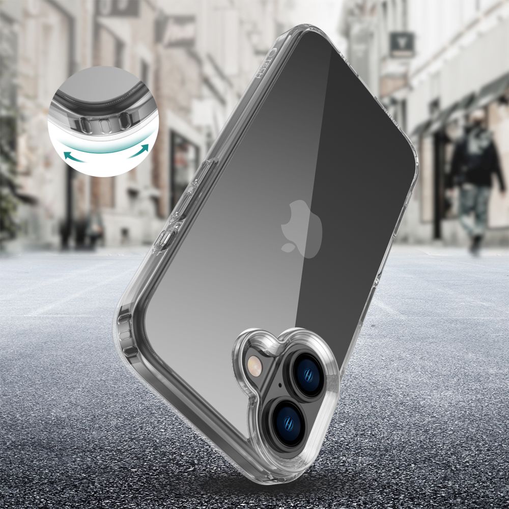Apple iPhone 16 6.1\'\' Tech-Protect FlexAir Hybrid Case Cover, Clear | Telefona Vāciņš Maciņš Apvalks Bamperis