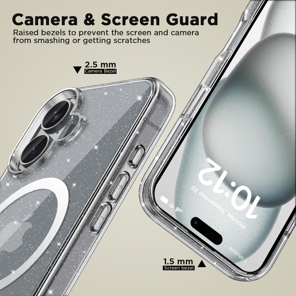 Tech-Protect FlexAir Hybrid MagSafe Case for iPhone 16 - Clear