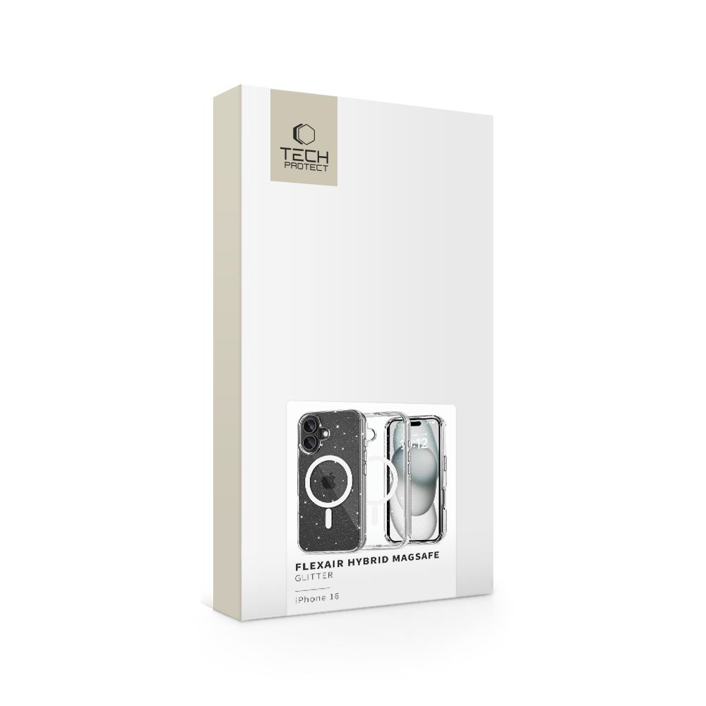 Tech-Protect FlexAir Hybrid MagSafe Case for iPhone 16 - Clear