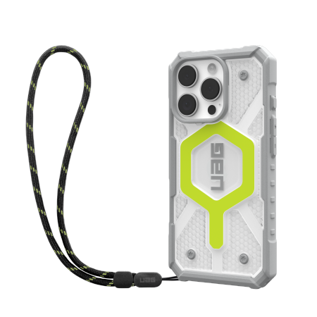 UAG Pathfinder Clear Magsafe Bundle Case with Lanyard для iPhone 16 Pro - зеленый