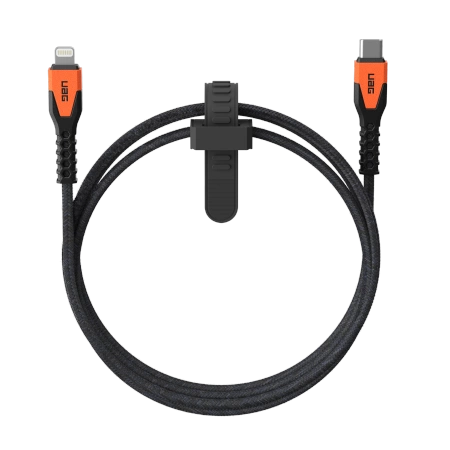 UAG Прочный кабель USB-C - Lightning 30W 1,5 м оранжевый