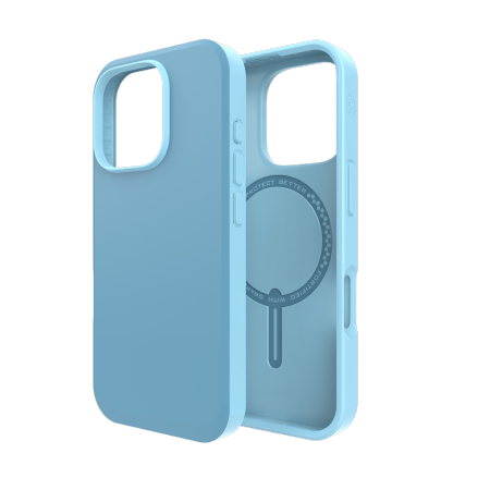 Apple iPhone 16 Pro 6.3\'\' ZAGG Santa SoHo Snap MagSafe Case Cover, Blue