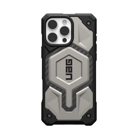 UAG Monarch Pro futrālis ar MagSafe akumulatoru iPhone 16 Max - Titāns | Case with for Titanium