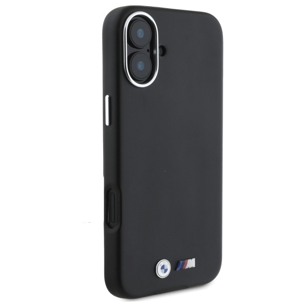 BMW M Smooth Full Wrapped Metal MagSafe vāciņš iPhone 16, melns