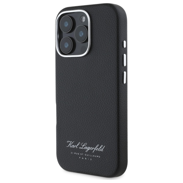 Apple iPhone 16 Pro Max 6.9\'\' Karl Lagerfeld Hotel RSG Cover Case, Black