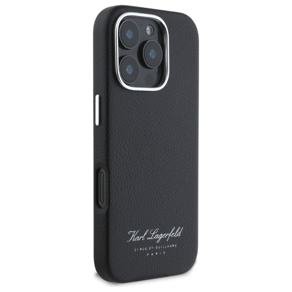 Apple iPhone 16 Pro Max 6.9\'\' Karl Lagerfeld Hotel RSG Cover Case, Black