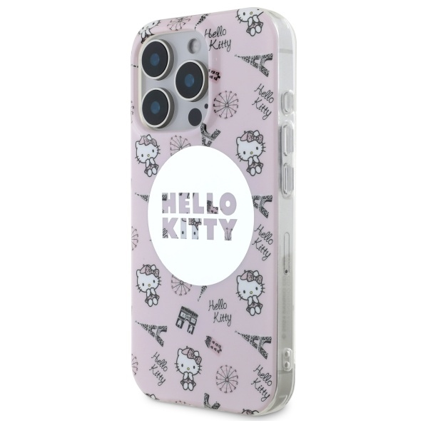 Hello Kitty iPhone 16 Pro Max Case IML All Over Paris MagSafe, Pink