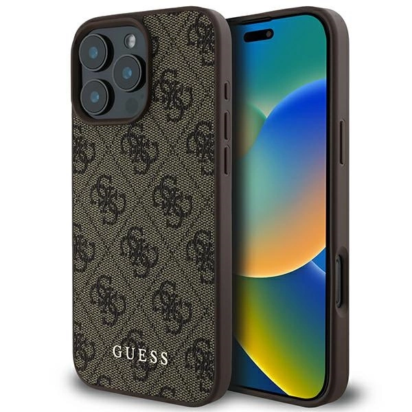 Guess 4G Classic vāciņš Apple iPhone 16 Pro Max, Brūns