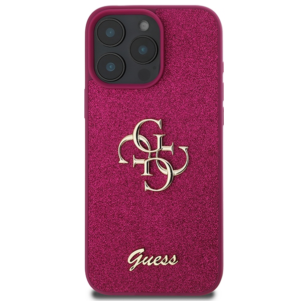 Apple iPhone 16 Pro 6.3\'\' Glitter Script Big 4G Case Cover, Purple