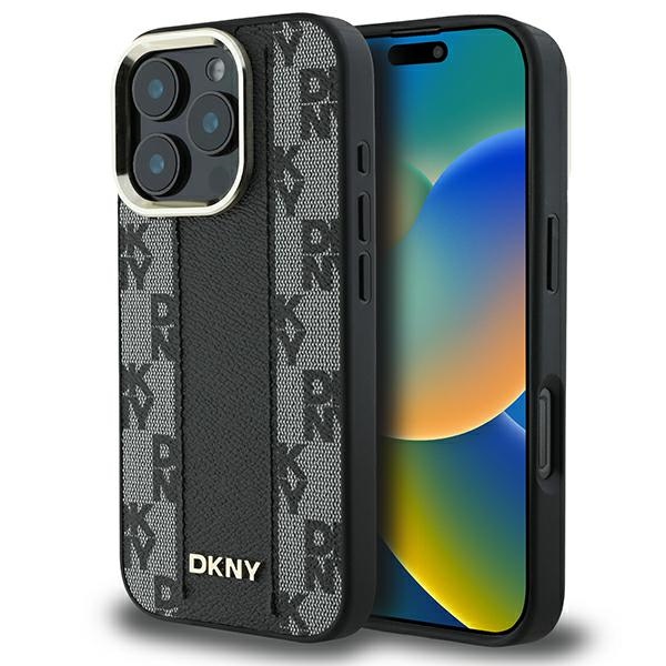 Apple iPhone 16 Pro Max 6.9'' DKNY Checkered Pattern Magsafe Case Cover, Black | Telefona Vāciņš Maciņš Maks...
