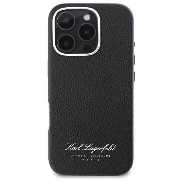 Apple iPhone 16 Pro 6.3'' Karl Lagerfeld Hotel RSG Cover Case, Black | Чехол Кейс Бампер Кабура...