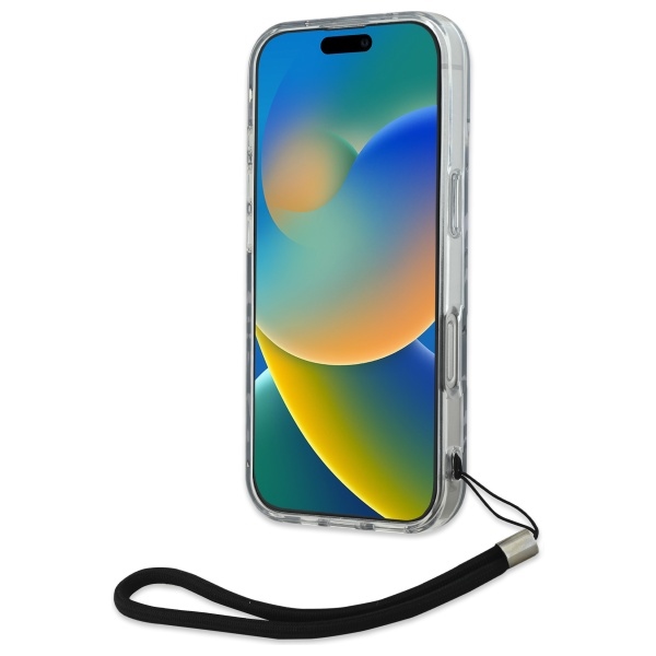 Karl Lagerfeld iPhone 16 Pro Max vāciņš Zebra With Cord, violets (2)