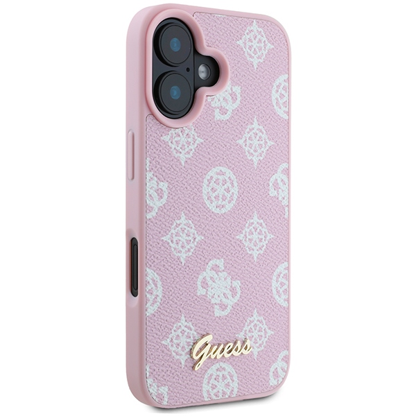 Apple iPhone 16 Plus 6.7\'\' Guess Peony Script Logo MagSafe Case Cover, Pink | Чехол Кейс Бампер...