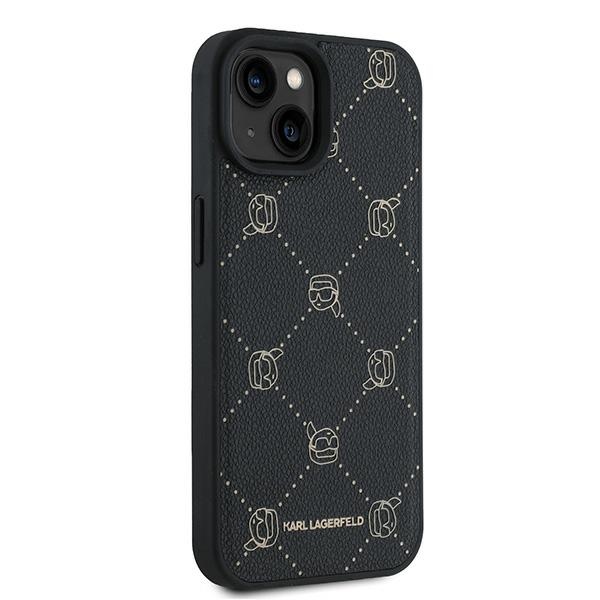 Karl Lagerfeld iPhone 15 Plus vāciņš Karl Heads MagSafe, melns