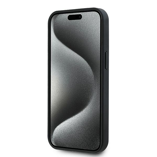 Karl Lagerfeld iPhone 15 Plus vāciņš Karl Heads MagSafe, melns