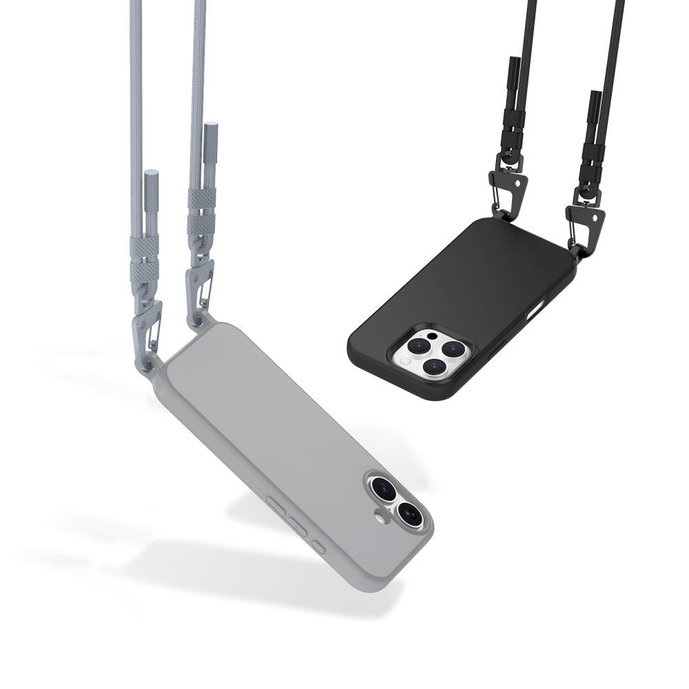 Tech-Protect iPhone 16 Pro Case MagNecklace with Lanyard, Black