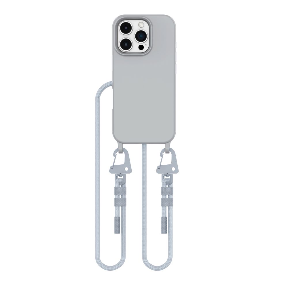 Tech-Protect iPhone 16 Pro vāciņš MagNecklace MagSafe ar aukliņu, pelēks