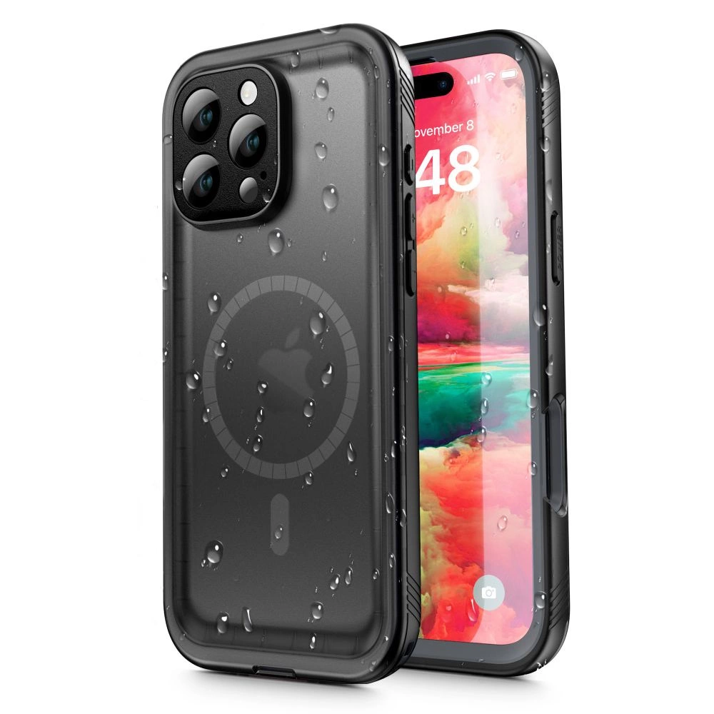 Apple iPhone 16 Pro Max 6.9'' Tech-Protect ShellBox MagSafe IP68 Case Cover, Black | Telefona Vāciņš Maciņš...
