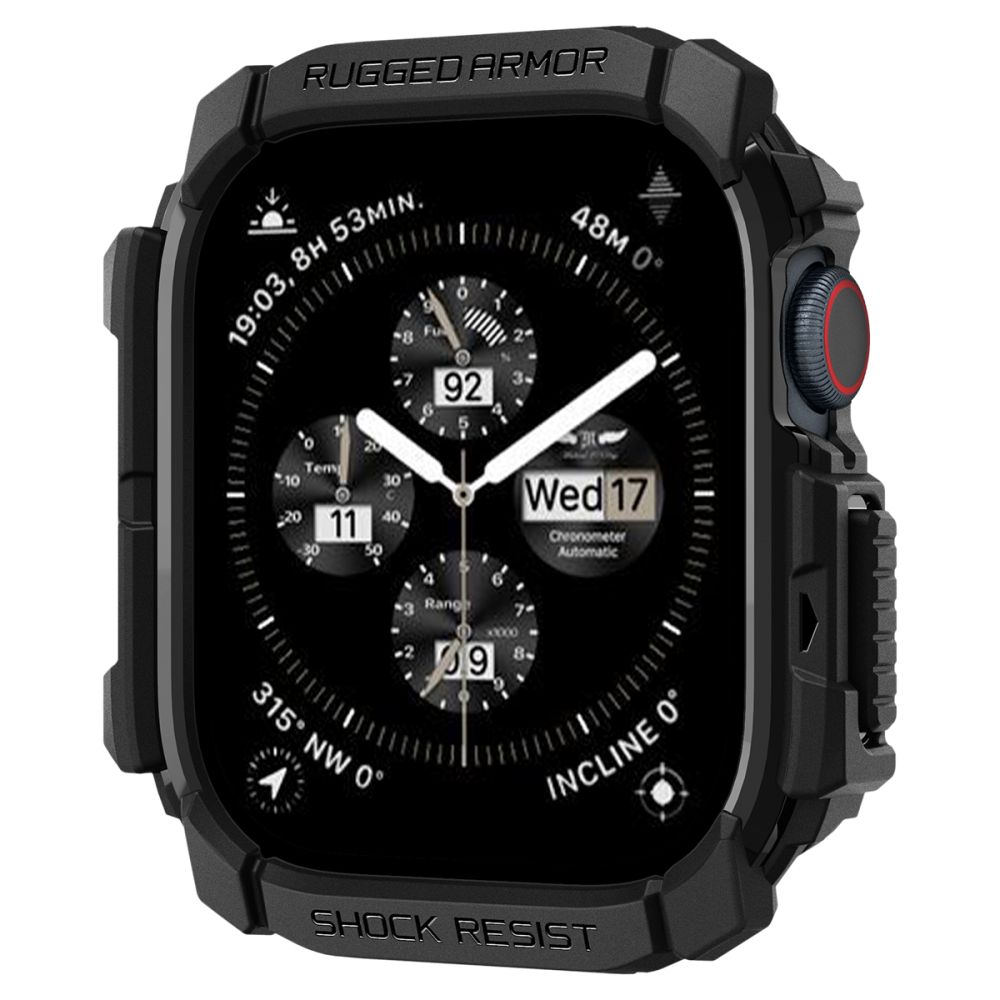 Чехол Spigen Rugged Armor для Apple Watch 10 (42mm), черный
