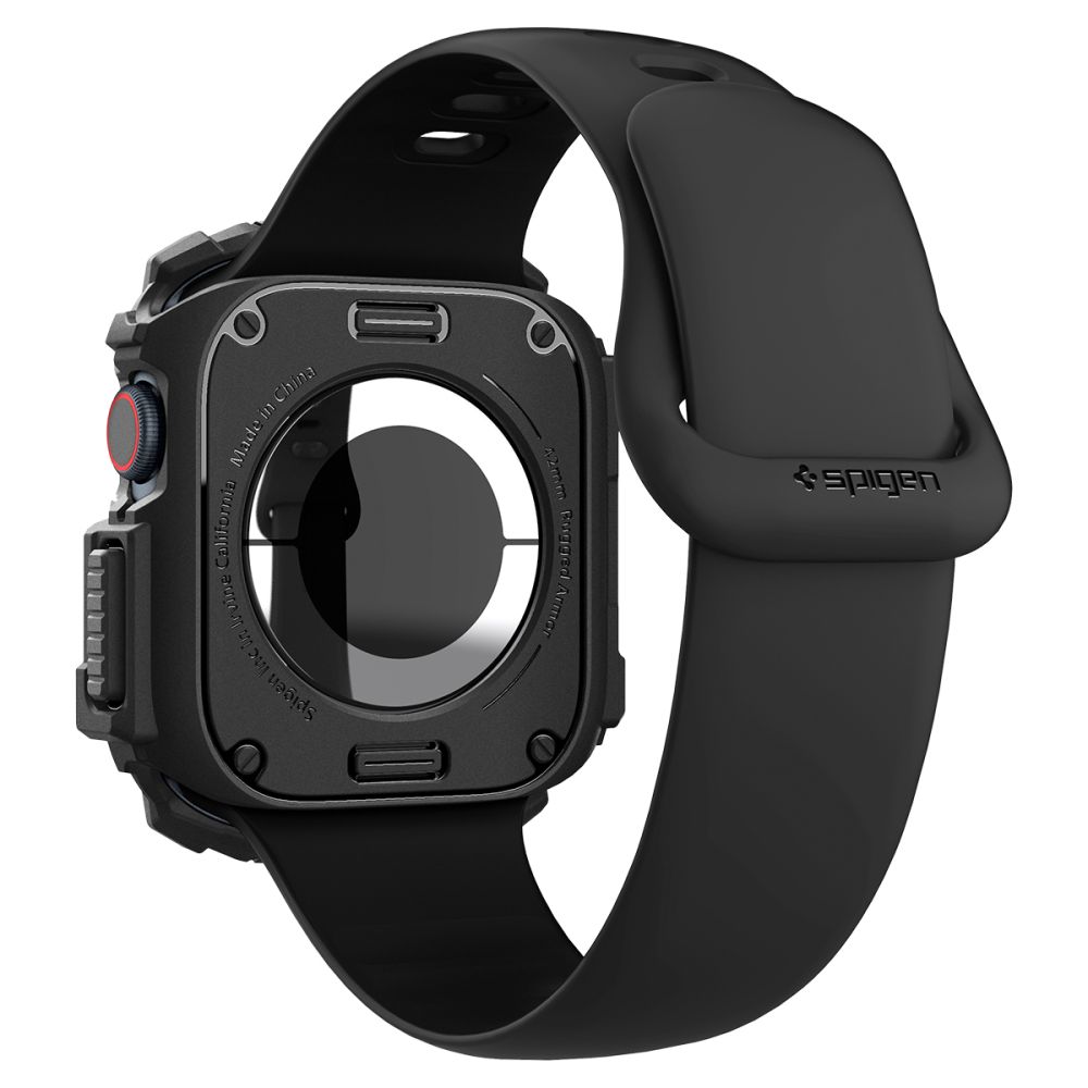 Чехол Spigen Rugged Armor для Apple Watch 10 (42mm), черный